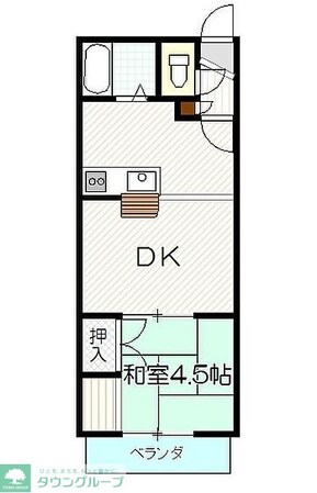 クロノス東松山の物件間取画像